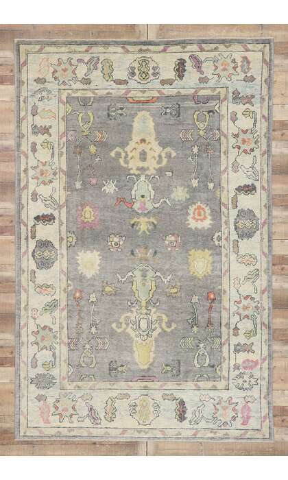 7x11 Modern Oushak Rug 53555