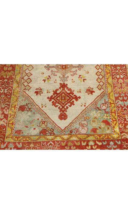 3 x 6 Antique Turkish Oushak Rug 53564