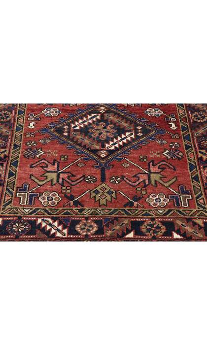 4 x 14 Vintage Persian Heriz Runner 60883