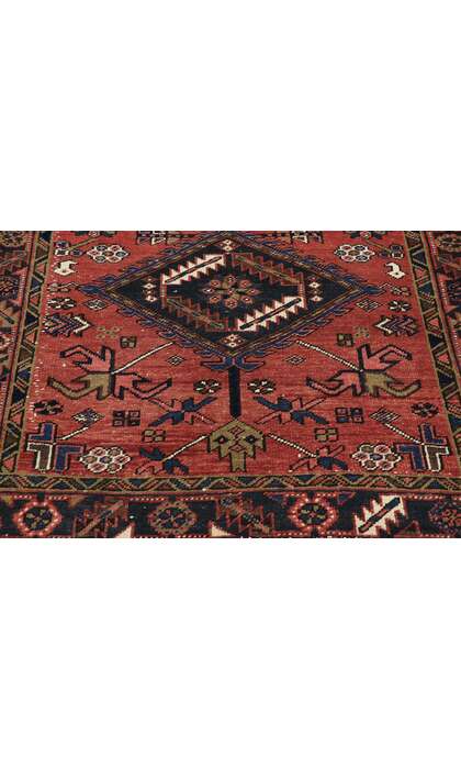 4 x 14 Vintage Persian Heriz Runner 608874 x 14 Vintage Persian Heriz Runner 60887