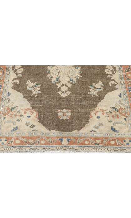 4 x 5 Distressed Vintage Persian Viss Rug 60889