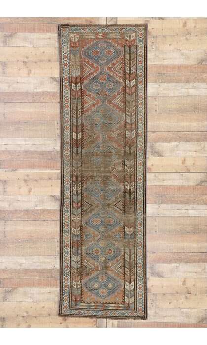 3 x 9 Antique Persian Shiraz Runner 60890