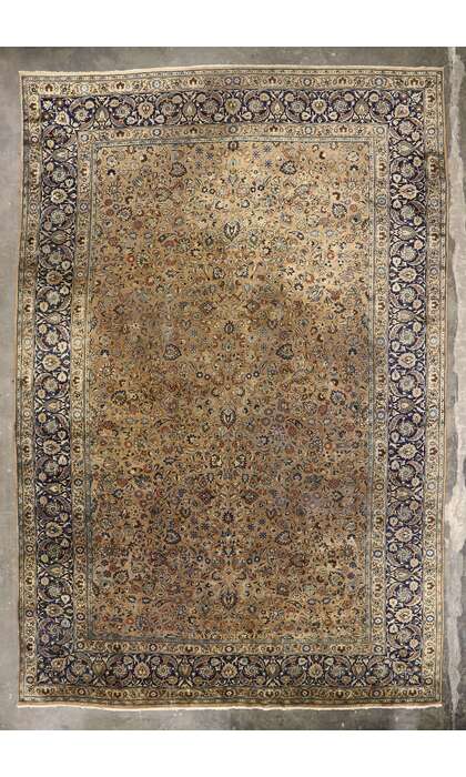 12 x 18 Antique Persian Mashhad Rug 72834