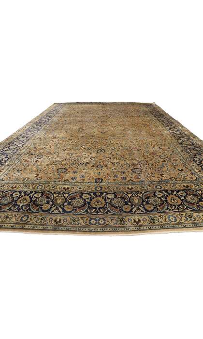 12 x 18 Antique Persian Mashhad Rug 72834
