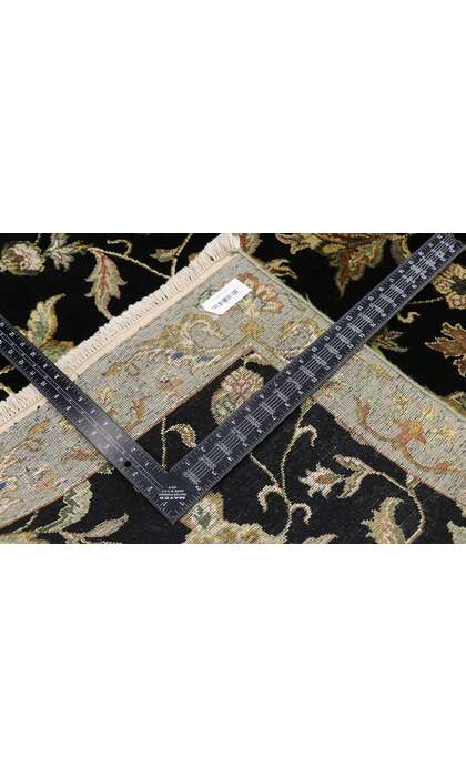 9 x 12 Vintage Black Indian Agra Rug 76873