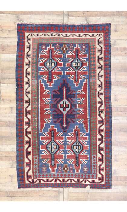 6 x 9 Vintage Persian Shiraz Rug 77646