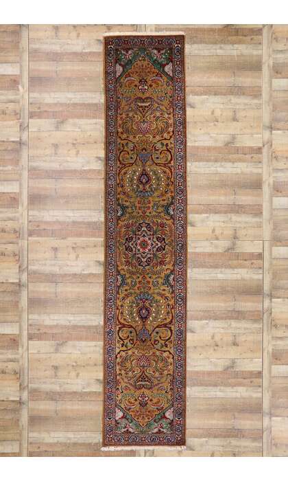 3 x 14 Vintage Persian Tabriz Runner 77661