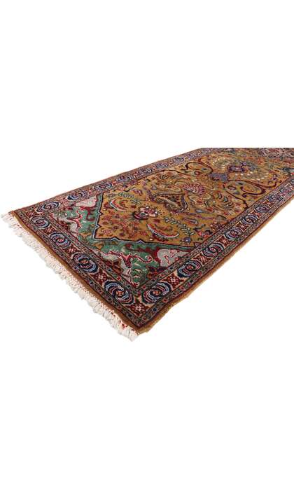 3 x 14 Vintage Persian Tabriz Runner 77661