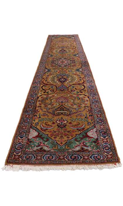 3 x 14 Vintage Persian Tabriz Runner 77661