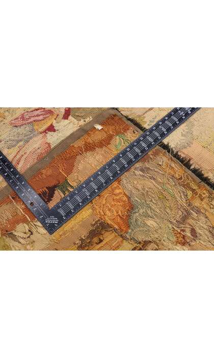 4 x 5 Antique French Aubusson Pastoral Tapestry 77763