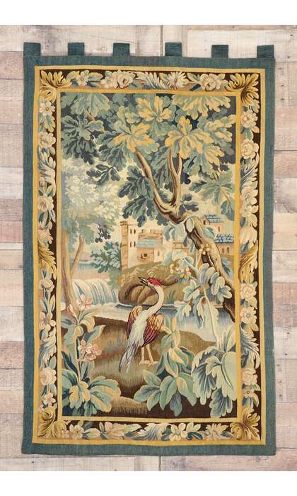 3 x 5 Antique French Verdure Tapestry 77764