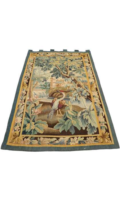 3 x 5 Antique French Verdure Tapestry 77764