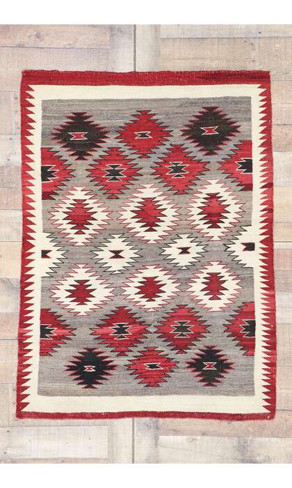 3 x 4 Vintage Navajo Eye Dazzler Rug 77765