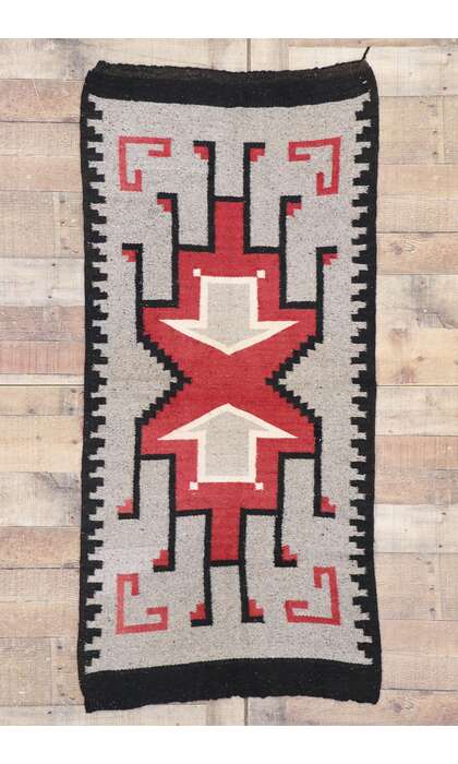 2 x 5 Vintage Navajo Klagetoh Rug 77767