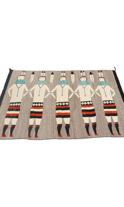 3 x 4 Vintage Navajo Yeibichai Rug 77768