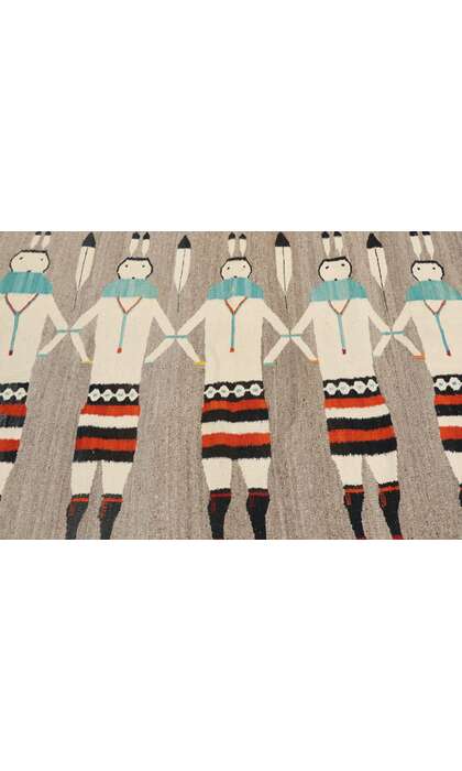 3 x 4 Vintage Navajo Yeibichai Rug 77768