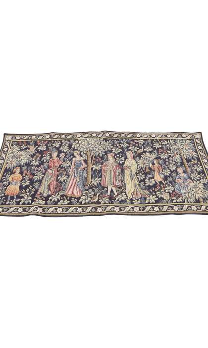 2 x 5 Vintage French Medieval Tapestry 77769