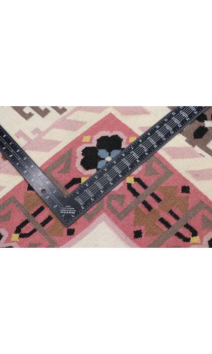 4 x 6 Vintage Romanian Kilim Rug 77804