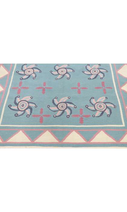 4 x 6 Vintage Romanian Kilim Rug 77805