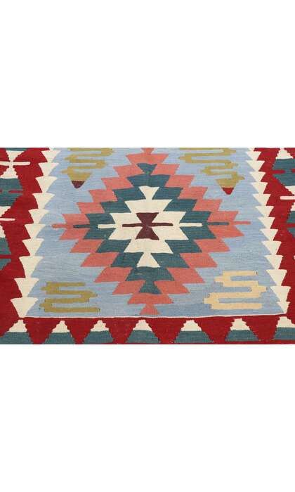 4 x 6 Vintage Persian Shiraz Kilim Rug 77807
