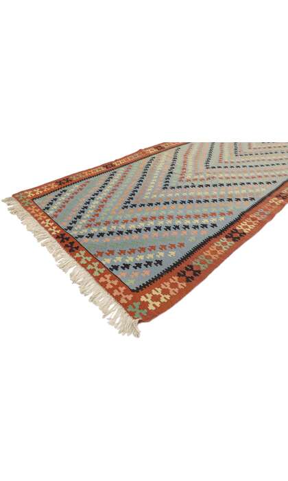 3 x 7 Vintage Persian Shiraz Kilim Rug 77808