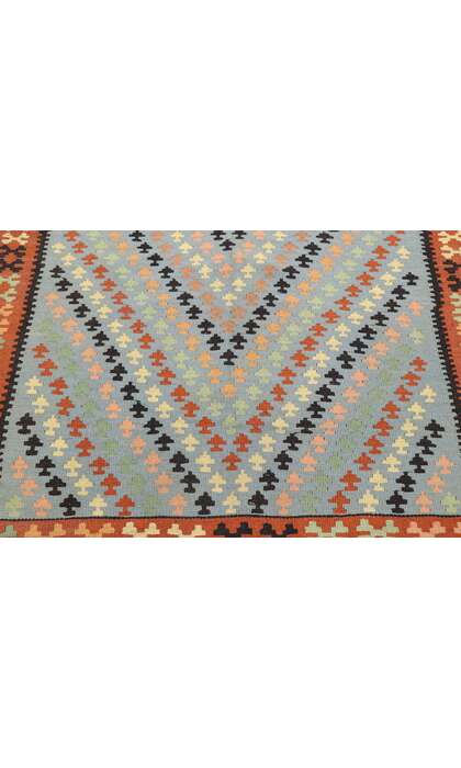 3 x 7 Vintage Persian Shiraz Kilim Rug 77808