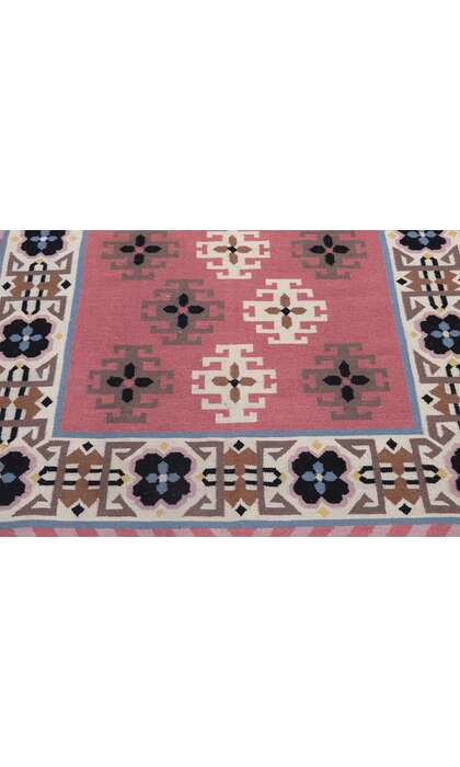 4 x 6 Vintage Romanian Kilim Rug 77811