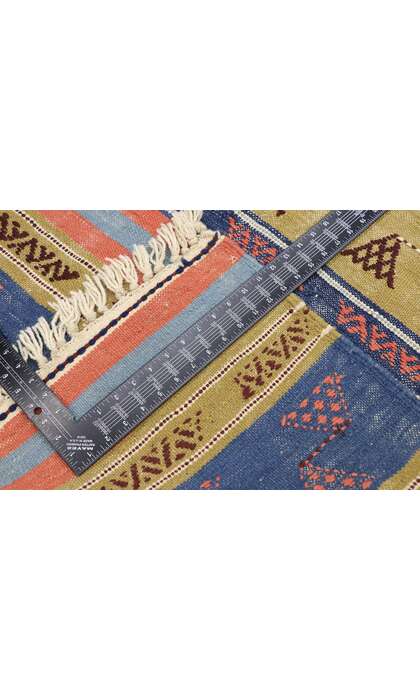 4 x 6 Vintage Persian Shiraz Kilim Rug 77813