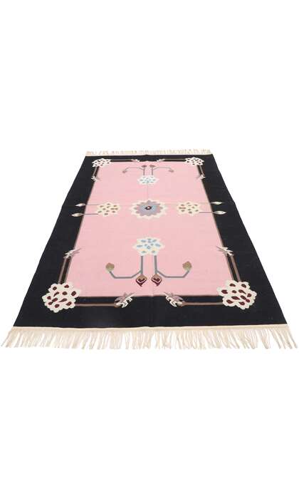 4 x 6 Vintage Floral Kilim Rug 77814