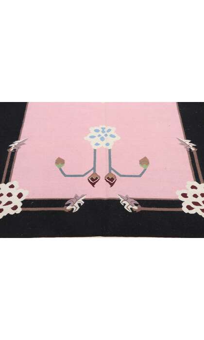 4 x 6 Vintage Floral Kilim Rug 77814