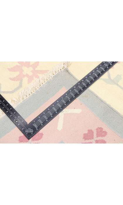 4 x 6 Vintage Floral Dhurrie Rug 77817