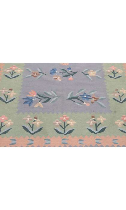 4 x 6 Vintage Floral Kilim Rug 77818
