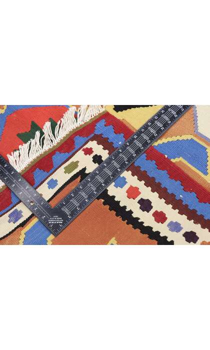 3 x 6 Vintage Persian Shiraz Kilim Rug 77820