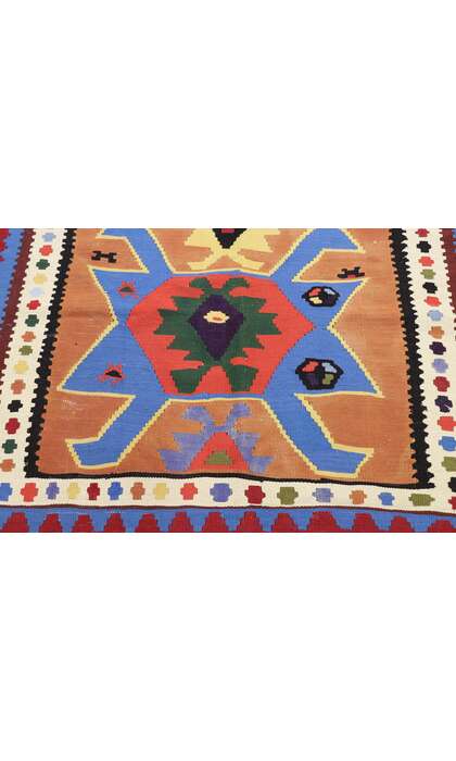 3 x 6 Vintage Persian Shiraz Kilim Rug 77820