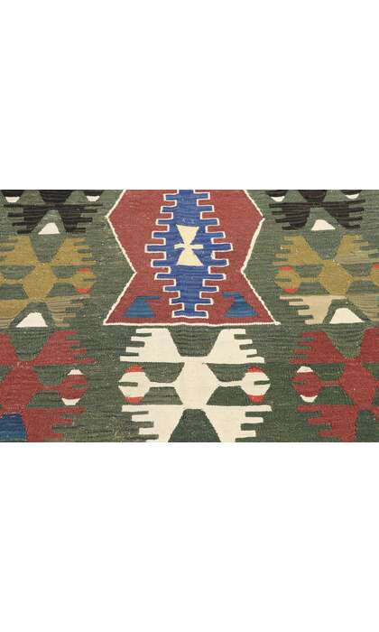 4 x 6 Vintage Persian Shiraz Kilim Rug 77821