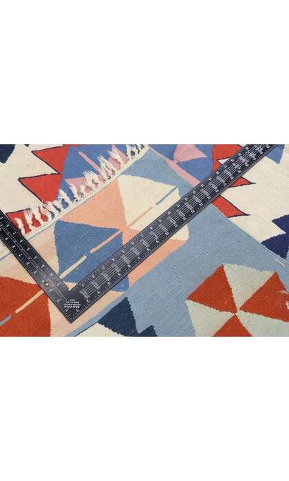 4 x 6 Vintage Persian Shiraz Kilim Rug 77822