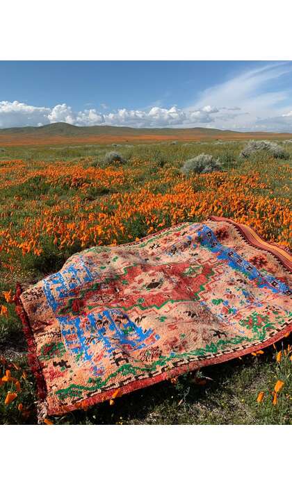 5 x 7 Vintage Boujad Moroccan Rug 20891