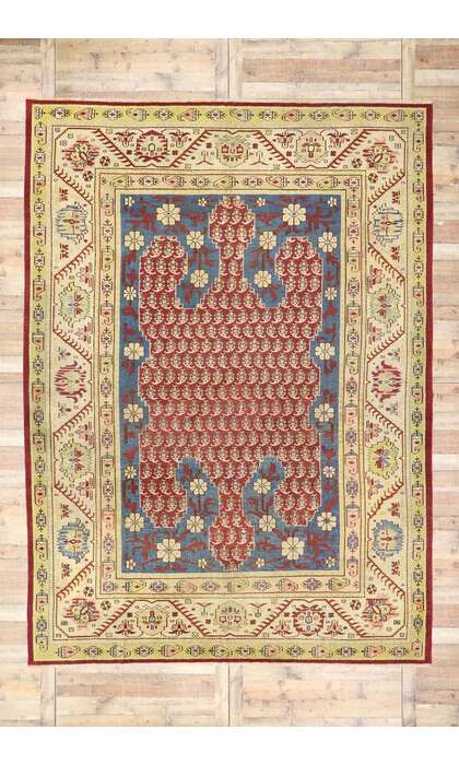 10 x 13 Antique Turkish Oushak Rug 53563