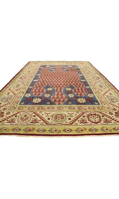 10 x 13 Antique Turkish Oushak Rug 53563