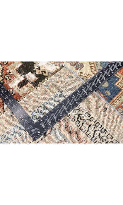 4 x 5 Distressed Antique Persian Shiraz Rug 60897