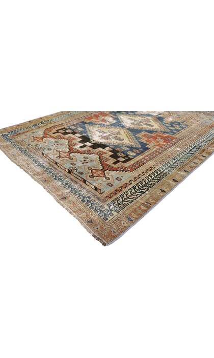 4 x 5 Distressed Antique Persian Shiraz Rug 60897