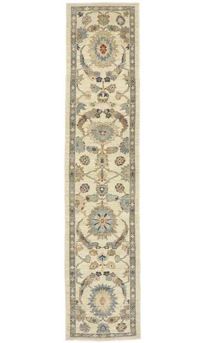 3 x 14 Modern Persian Sultanabad Rug 60914