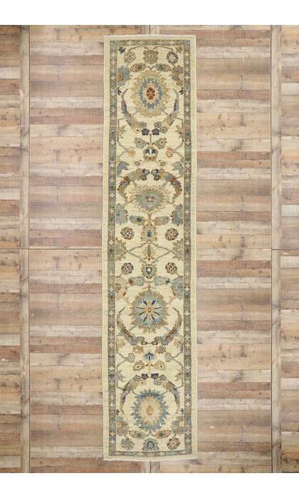 3 x 14 Modern Persian Sultanabad Rug 60914