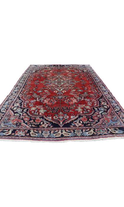 7 x 9 Vintage Persian Mahal Rug 74965