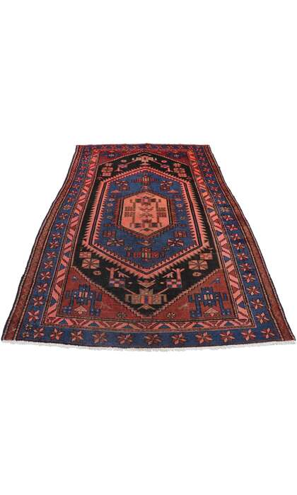 4 x 7 Vintage Persian Hamadan Rug 77671