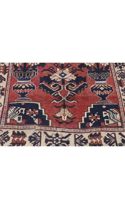 4 x 6 Antique Persian Bakhtiari Rug 77715