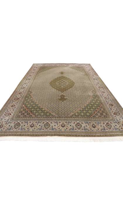 7 x 10 Vintage Persian Mahi Tabriz Rug 77792