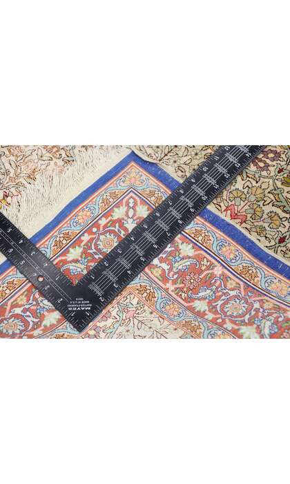 3 x 5 Vintage Turkish Silk Hereke Rug 77795