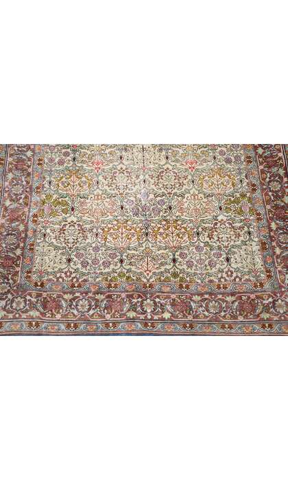 3 x 5 Vintage Turkish Silk Hereke Rug 77795