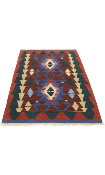 3 x 4 Vintage Persian Shiraz Kilim Rug 778383 x 4 Vintage Persian Shiraz Kilim Rug 77838
